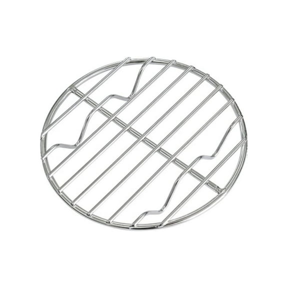 W13CM Stainless Steel Steaming Rack,Braised Roasting Pot Bottom Net,Pizza Rack Baking Net Rack,Round Cooling Rack,Ideal for Air Fryer,Stockpot,Pressure Cooker,Round Pan