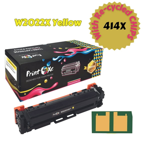 W2022X / 414X Yellow With Chip Compatible High Yield of W2022A for HP Color LaserJet Pro M454dn M454dw M479dw M479fdn M479fdw