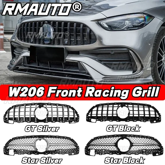 W206 AKASAKA Body Kit Front Bumper Lip Splitter Rear Side Skirt Racing Grill For Mercedes Benz C Class W206 2022-2023 Body Kit