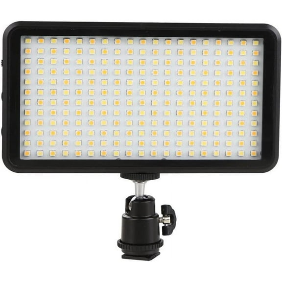 W228 LED Video Light 6000k Dimmable Ultra Bright Panel Digital Camera/Camcorder Light, LED Light (No Battery)