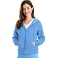 thumbnail image 1 of W280 Ecosmart Cotton-Rich Full-Zip Hoodie Women Sweatshirt Size Large, Carolina Blue, 1 of 2