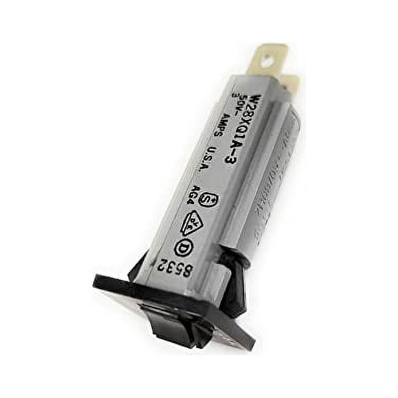 W28XQ1A-3 3 AMP 3AMP 250VAC MAX PUSH TO RESET PANEL MOUNT CIRCUIT BREAKER (1PC)