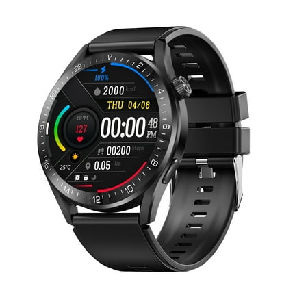 W3 1.28'' IP68 Waterproof 20-day Battery Life Heart Rate/Sleep Monitor Smart Watch
