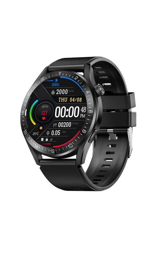 W3 1.28'' IP68 Waterproof 20-day Battery Life Heart Rate/Sleep Monitor Smart Watch