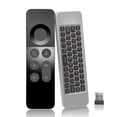 W3 2.4G Wireless Voice Air Mouse Remote Controller Mini Keyboard for ...