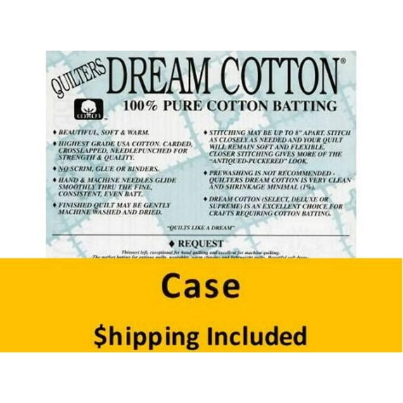 W3-3K5TW Dream Cotton White Request Batting (Case, 3 Kings 5 Twins) shipping included*