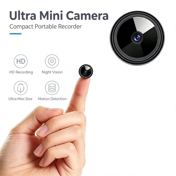 W3 4K Mini Video Recorder with Voice Recording Function Compact Camera with 360° Wide Angle Lens for Video and Audio Capture in Any Location