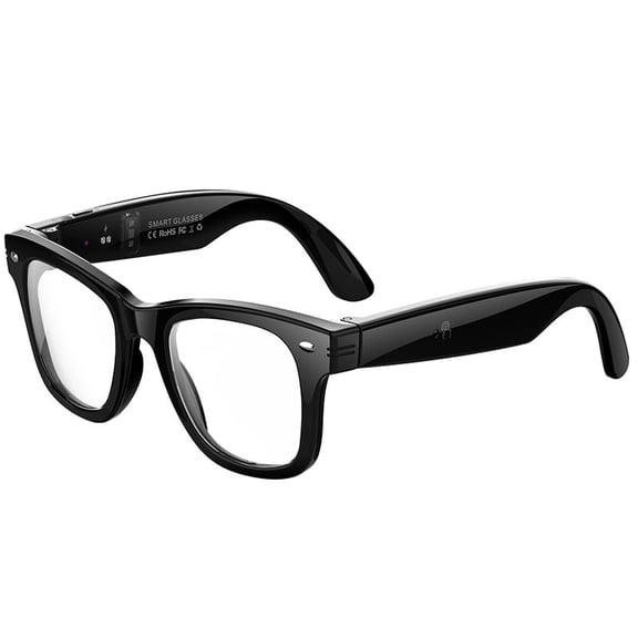 Angle Tree AI Smart Glasses with UV & Heart Rate Monitor, Bluetooth Audio Translation Glasses with 260mAh Battery IP66 Waterproof