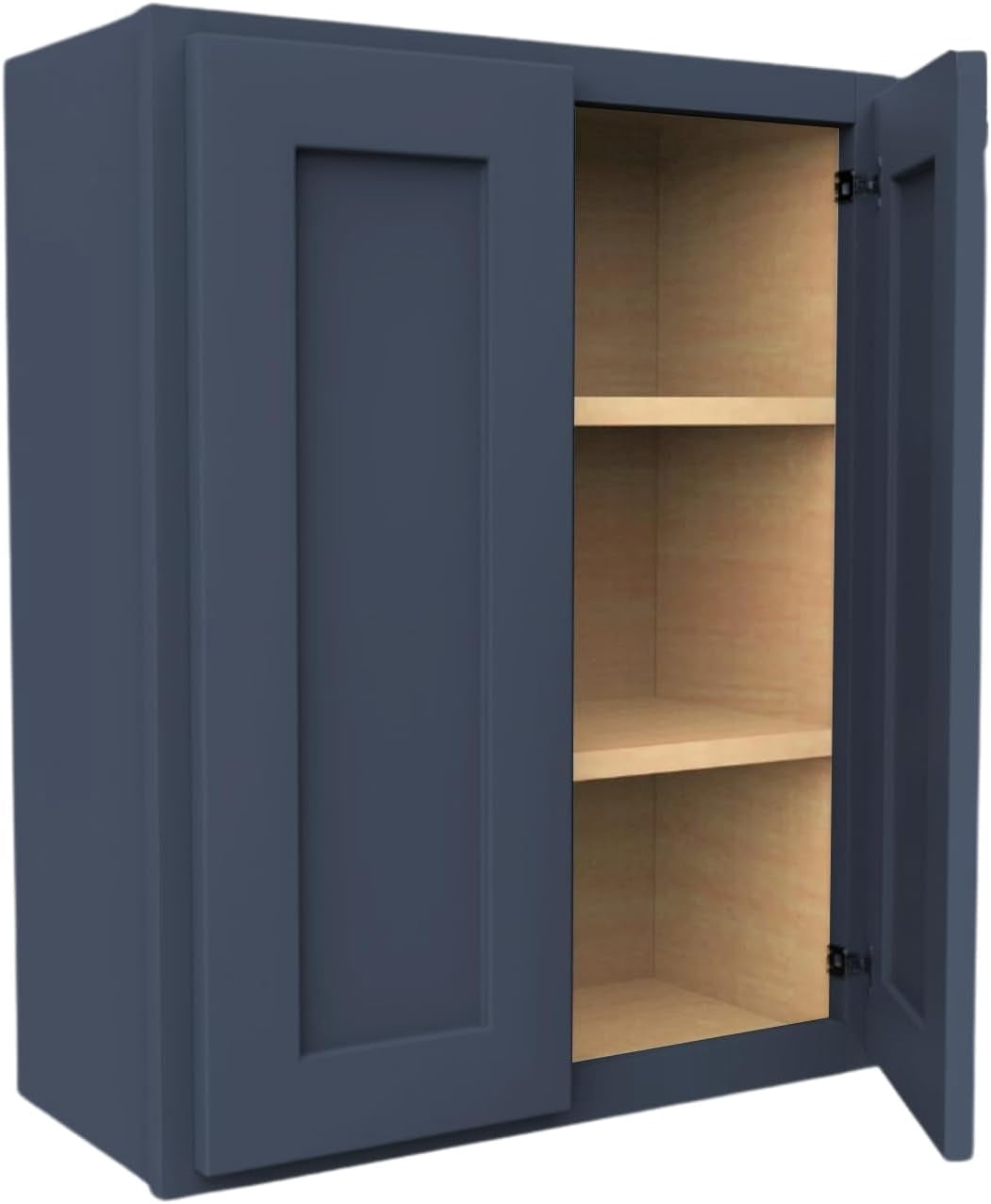 W3036 Ready to Ship Cabinet Plywood Soft Edge 2 Door 2 Shelf Kitchen Wall Cabinet, Wall Mounted ...