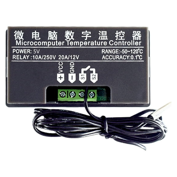 W3230 LED Digital Temperature Controller Heat Management Device for Homebrews and Incubator Use, ABS Housing