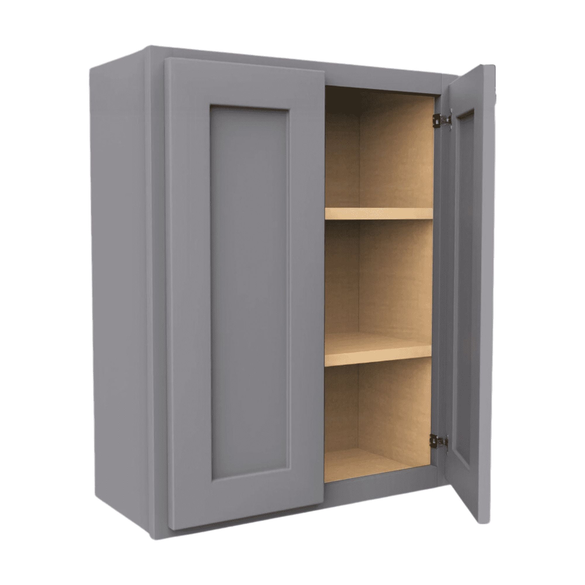 W3630 Ready to Ship Cabinet Plywood Soft Edge 2 Door 2 Shelf Kitchen Wall Cabinet, Wall Mounted ...