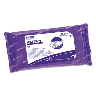 W4 Presat Alcohol Wipers, 70% Ipa, 9 X 11, White, 40/Pack, 10/Carton
