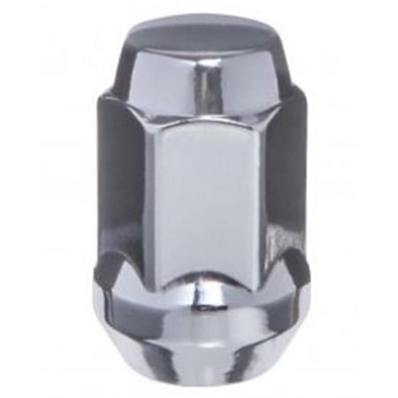 W41025H 12 x 1.25 in. Chrome Cone Seat Acorn Bulge Closed End Lug Nuts - Pack of 4