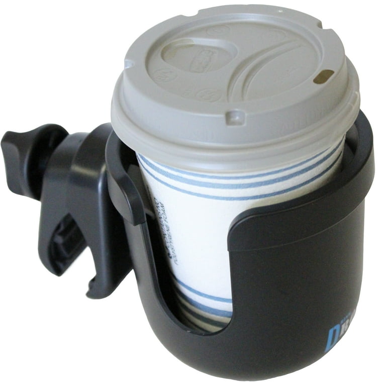 The Universal Tumbler Holder will hold every kind of wine glass, coffee  cup, cans and bottles. The drink holder is compatible with many various  wheelchairs, power chairs, electric wheelchairs, mobility scooters, and