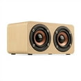 thumbnail image 1 of W5 Portable Mini Wooden Speaker 5.0 Wireless Speaker with 360 Stereo Sound Hands Free Answering Calls AUX for Home Outdoor, 1 of 8