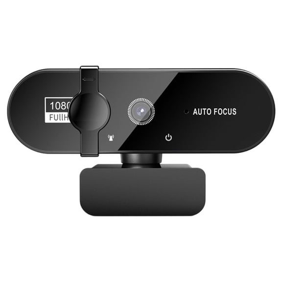 W66 USB Webcam with Auto Focused and Integrated Microphone for Students and Remote Workers