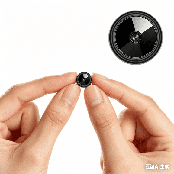 W7 4K Mini Video Recorder with Voice Recording Function Compact Camera with 360° Wide Angle Lens for Video and Audio Capture in Any Location