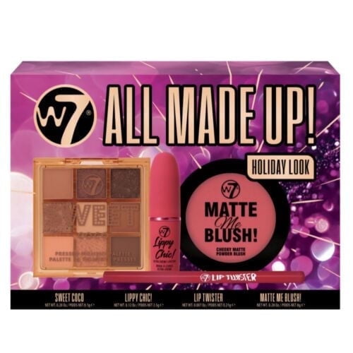 W7 All Made Up Holiday Look Collection Gift Set, 4CT