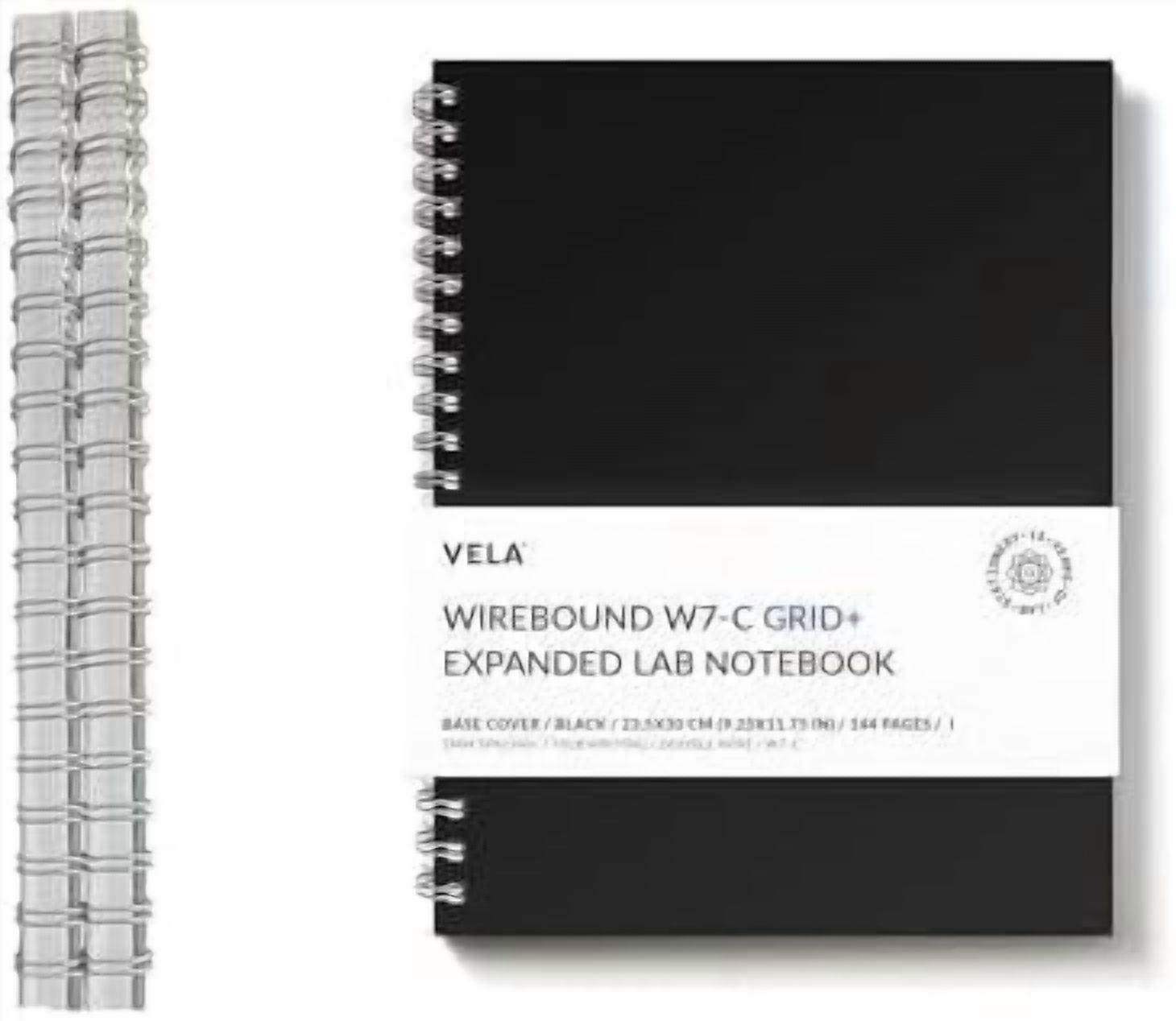 W7-C (2-Pack) Expanded Wirebound Lab Notebook, 9.25 x 11.75 in (23.5 x ...