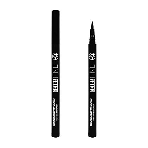 W7 Ultra Fine Waterproof Eye Liner Pen - Black