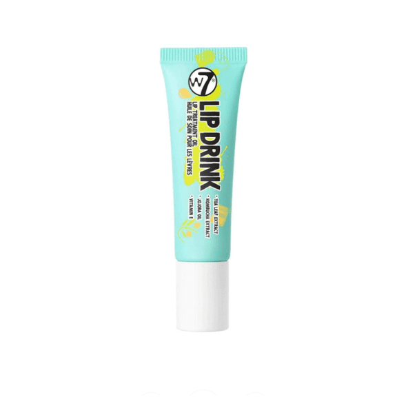 W7 Lip Drink Treatment Oil Whit Jojoba Oil and Vitamin E, 0.35 fl oz