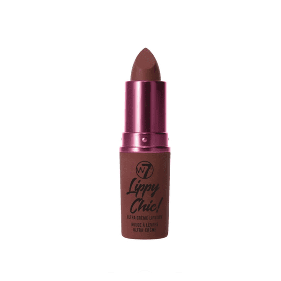 W7 Lippy Chic Ultra Creme Lipstick Sarcasm - Highly Pigmented Creamy Lip Color