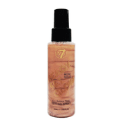 W7 Ready Set Glow Makeup Setting Spray Shimmer Finish Long Lasting Ultra Fine Formula Rose Gold, 3.5 fl oz