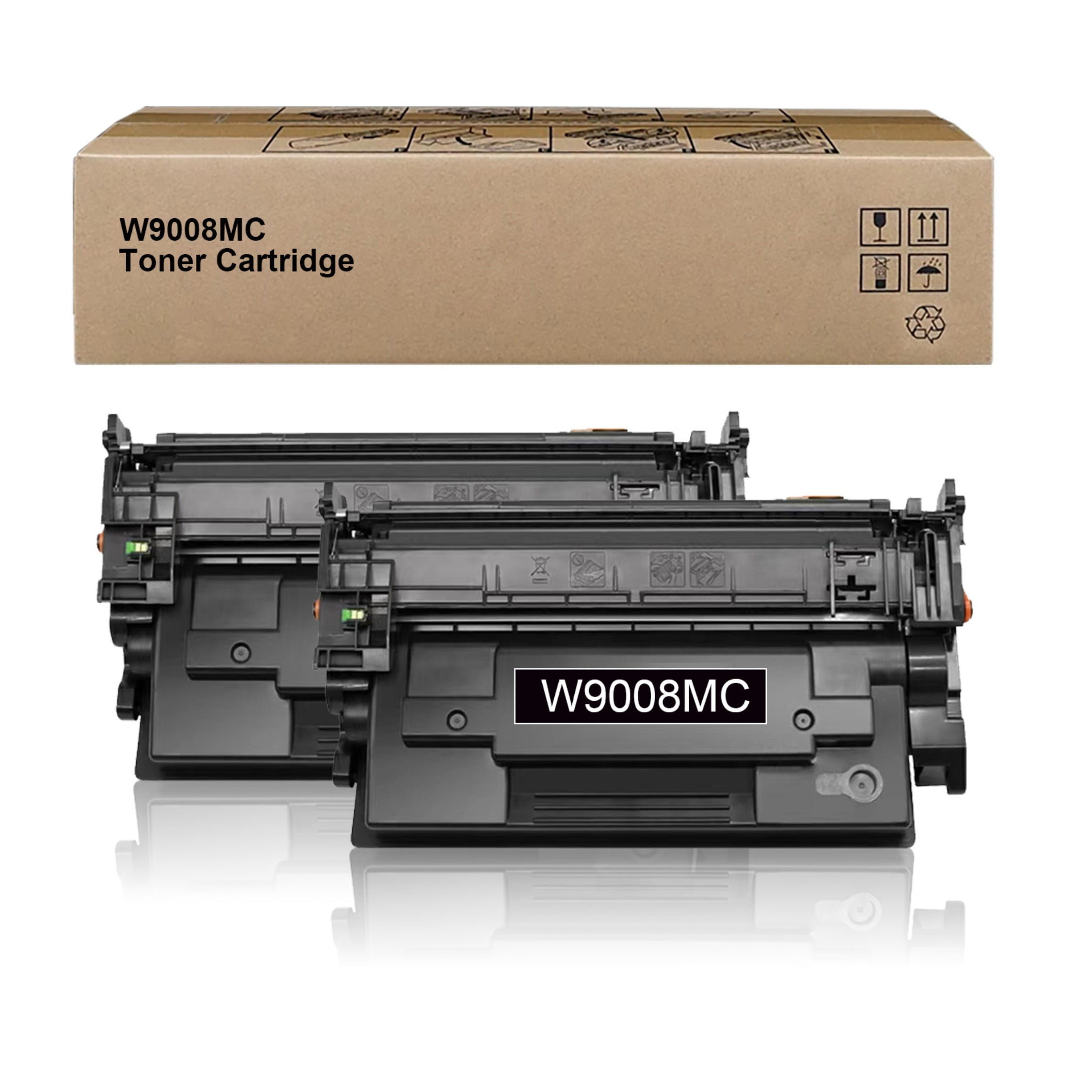 W9008 W9008MC Compatible Black Toner Cartridge Replacement for HP MFP E52645 E50145 Printers (2