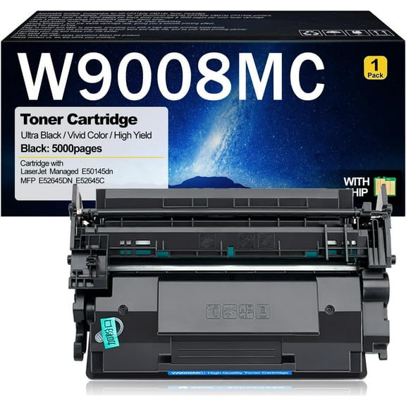 W9008MC Toner Cartridge Compatible for HP W9008MC W9008 Toner Cartridges Replacement for HP Laserjet Managed E50145dn MFP E52645DN E52645C Printers [5,000 Pages], blue