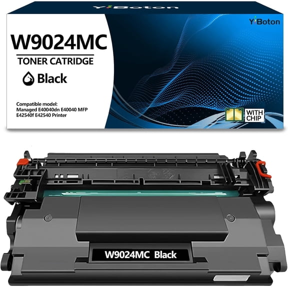 W9024MC Toner Cartridge with Chip High Yield | Replacement for LaserJet Managed E40040dn, E40040, MFP E42540f, E42540 Printers (1 Pack, Black)