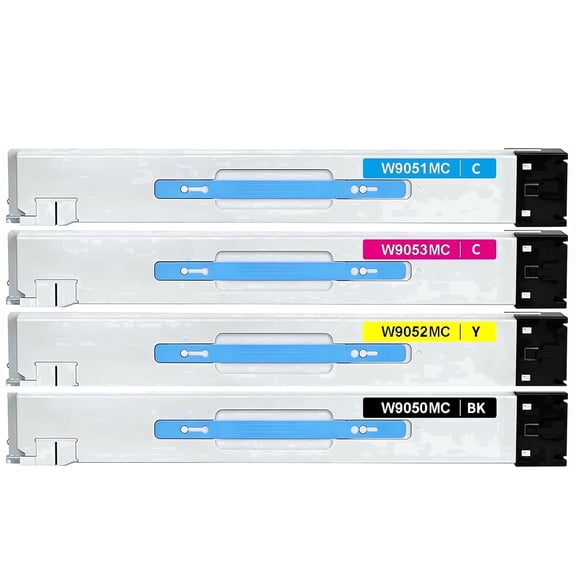 W9050MC W9051MC W9052MC W9053MC Toner Cartridge Replacement for MFP E87640 E87650 E87660 Series Printer(4 Pack)