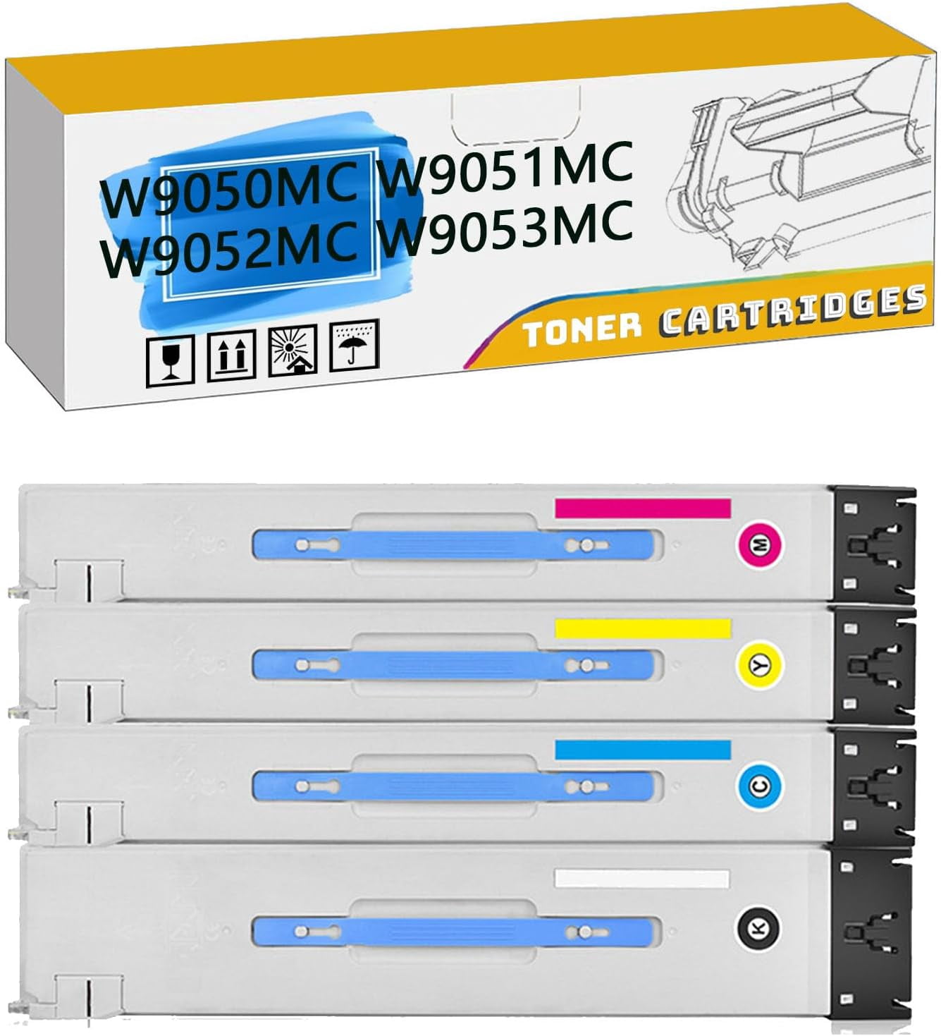 W9050MC W9051MC W9052MC W9053MC Toner Cartridges Compatible for HP ...