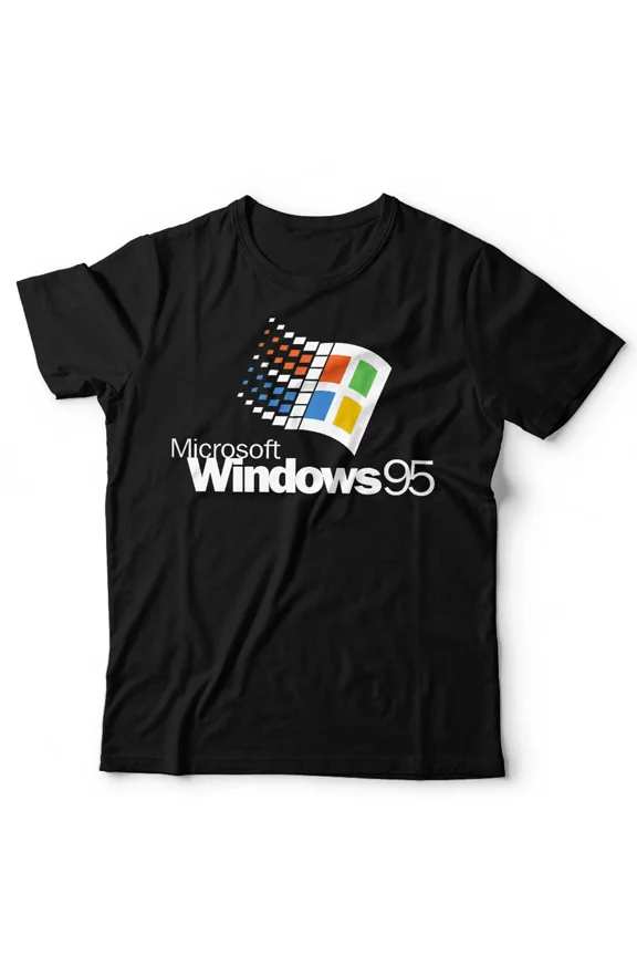 W95 Retro Computer Vintage 90s Desktop OS Tech Nostalgia Unisex T-Shirt, up to size 5XL