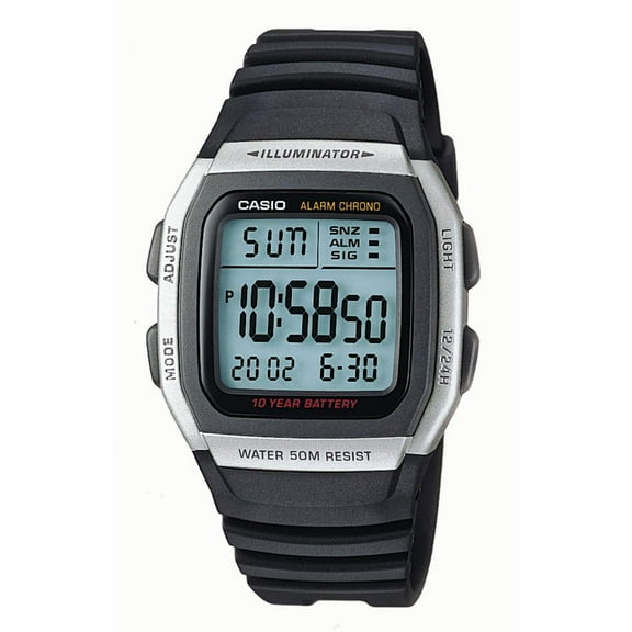 W96H-1AV Men's Classic Multi-Function Chronograph Digital Sports Watch