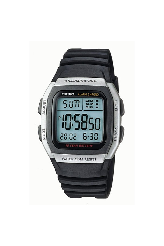 W96H-1AV Men's Classic Multi-Function Chronograph Digital Sports Watch