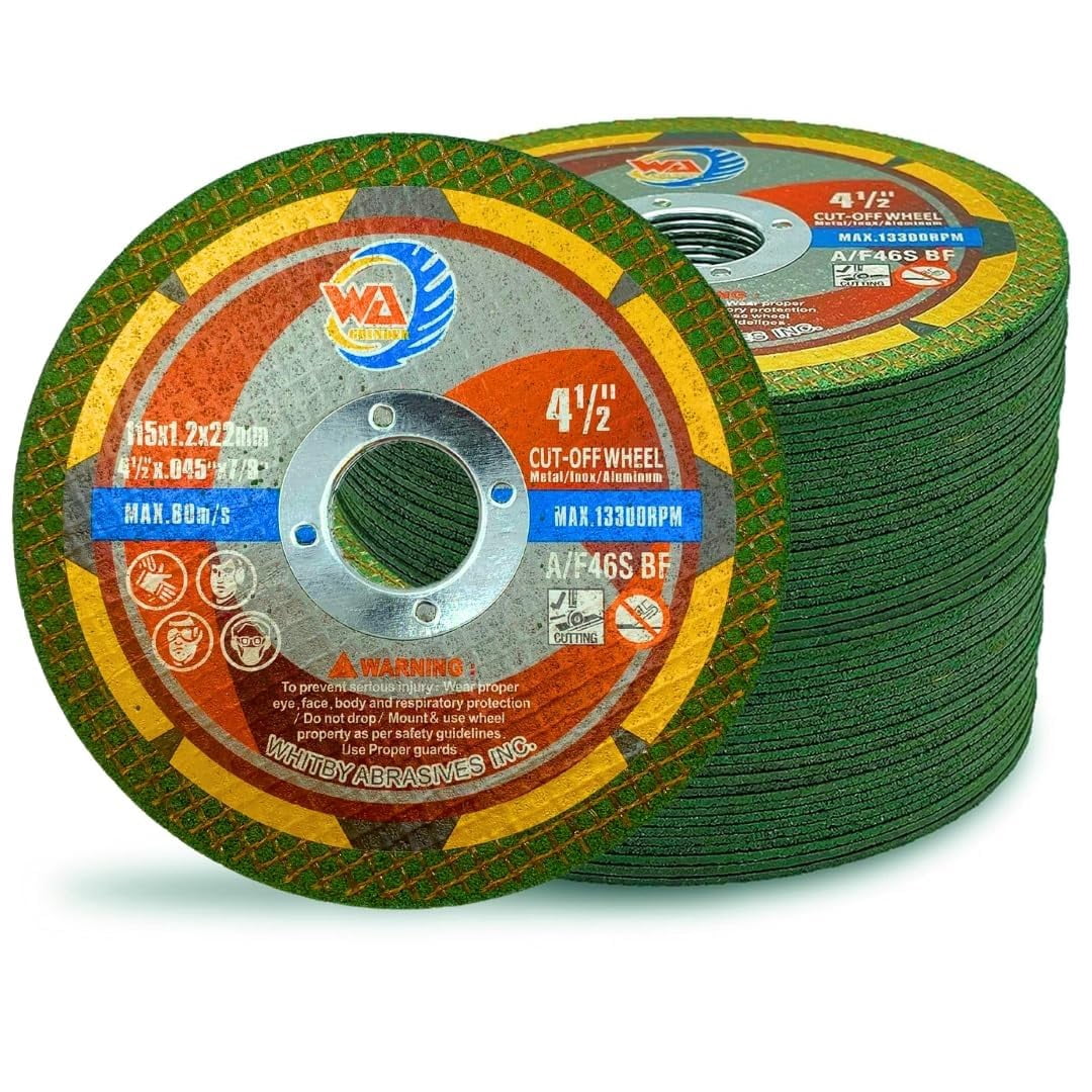 WA 50PACK - 4 1/2 inch Cut Off Wheel, Green Cutting Wheels for Metal ...