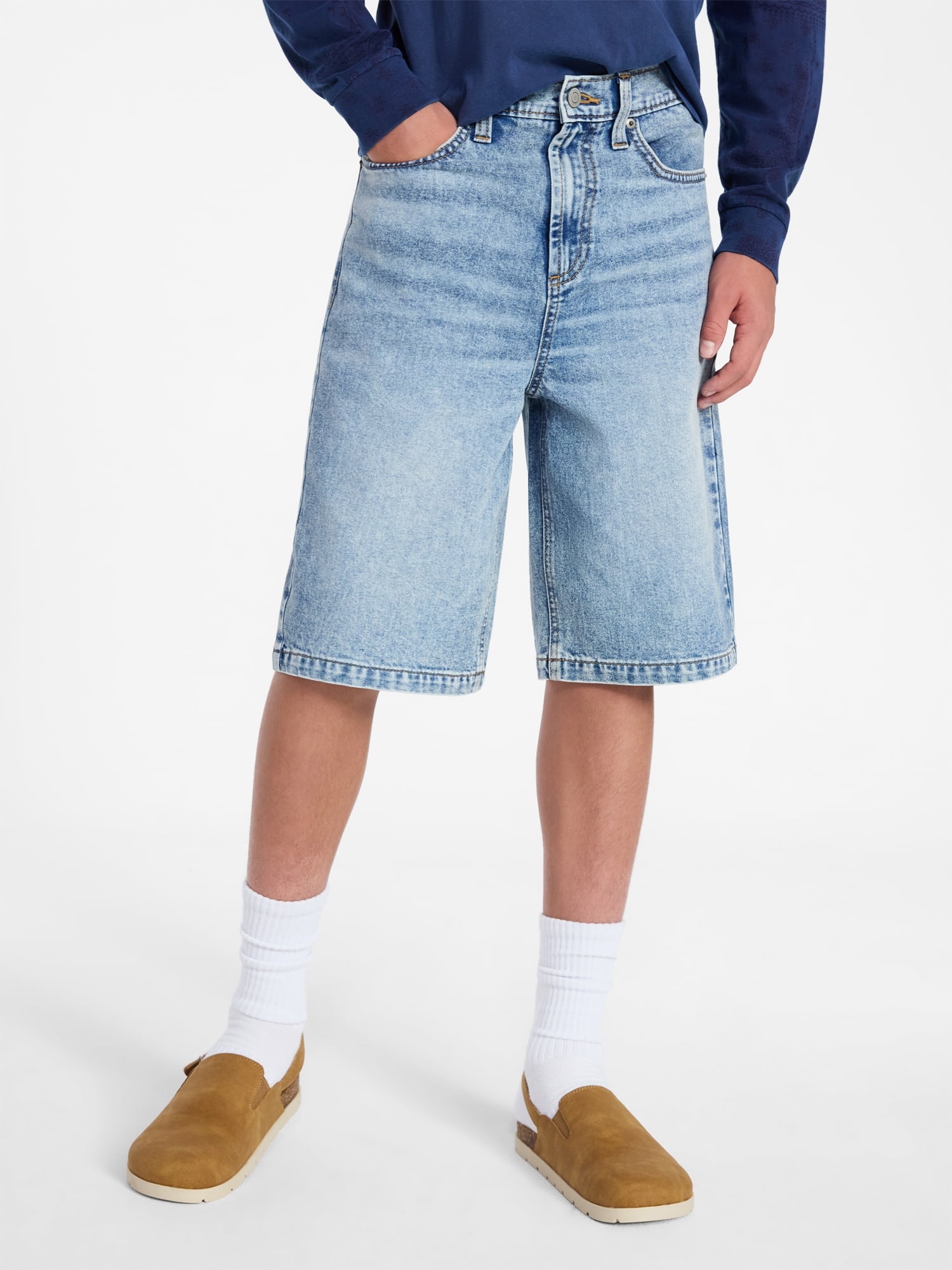 Weekend Academy Boys Baggy Denim Shorts, Sizes 4-18