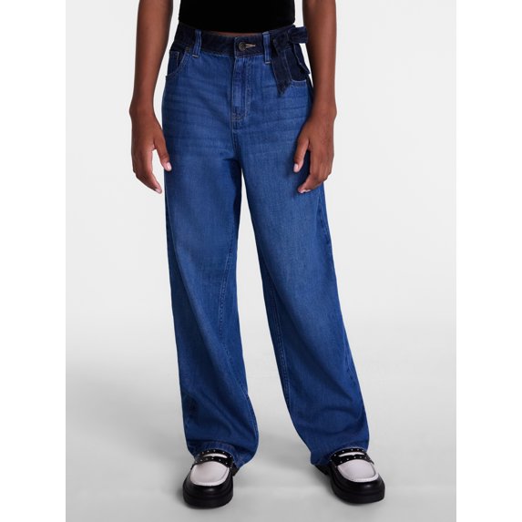 Weekend Academy Girls Baggy Straight Pants, Sizes 4-18