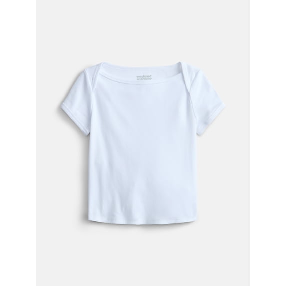 Weekend Academy Girls Boat Neck Tee with Short Sleeves, Sizes 4-18