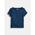 thumbnail image 1 of Weekend Academy Girls Boat Neck Tee with Short Sleeves, Sizes 4-18, 1 of 3