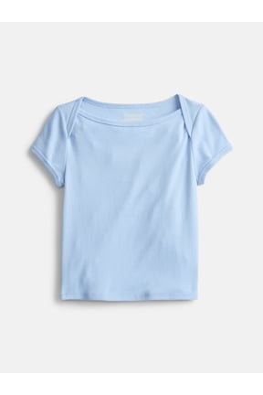 Girls Boat Neck Tee with Short Sleeves, Sizes 4-18