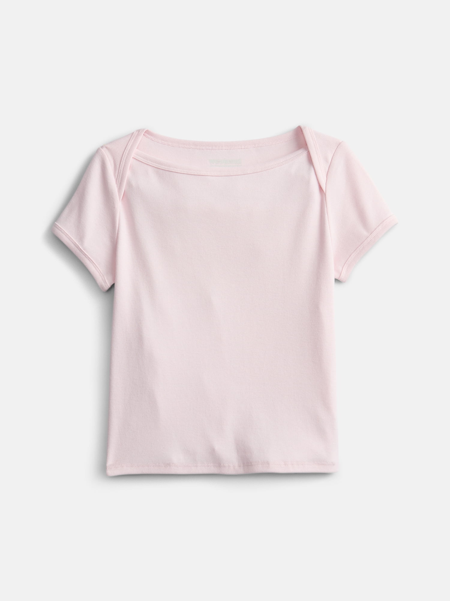 Weekend Academy Girls Boat Neck Tee with Short Sleeves, Sizes 4-18