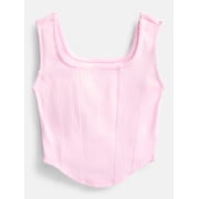 Girls Corset Tank Top, Sizes 4-18