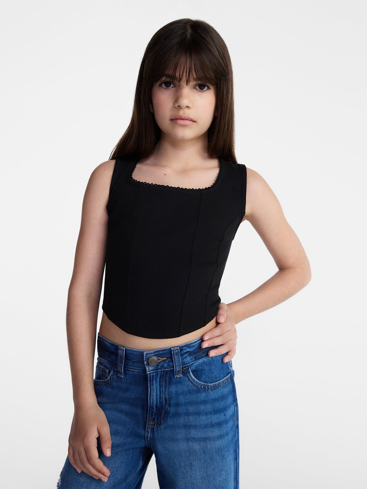 Weekend Academy Girls Corset Tank Top, Sizes 4-18