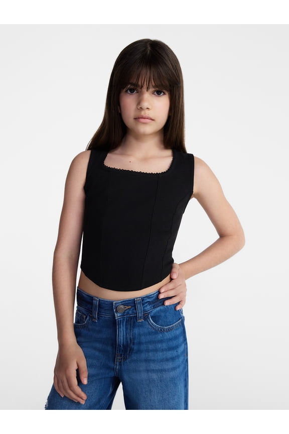 Girls Corset Tank Top, Sizes 4-18