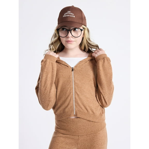 Weekend Academy Girls Cozy Full Zip Hoodie, Sizes 4-18