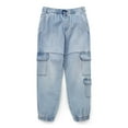 thumbnail image 1 of Weekend Academy Boys Denim Cargo Jogger Pants, Sizes 4-18, 1 of 4