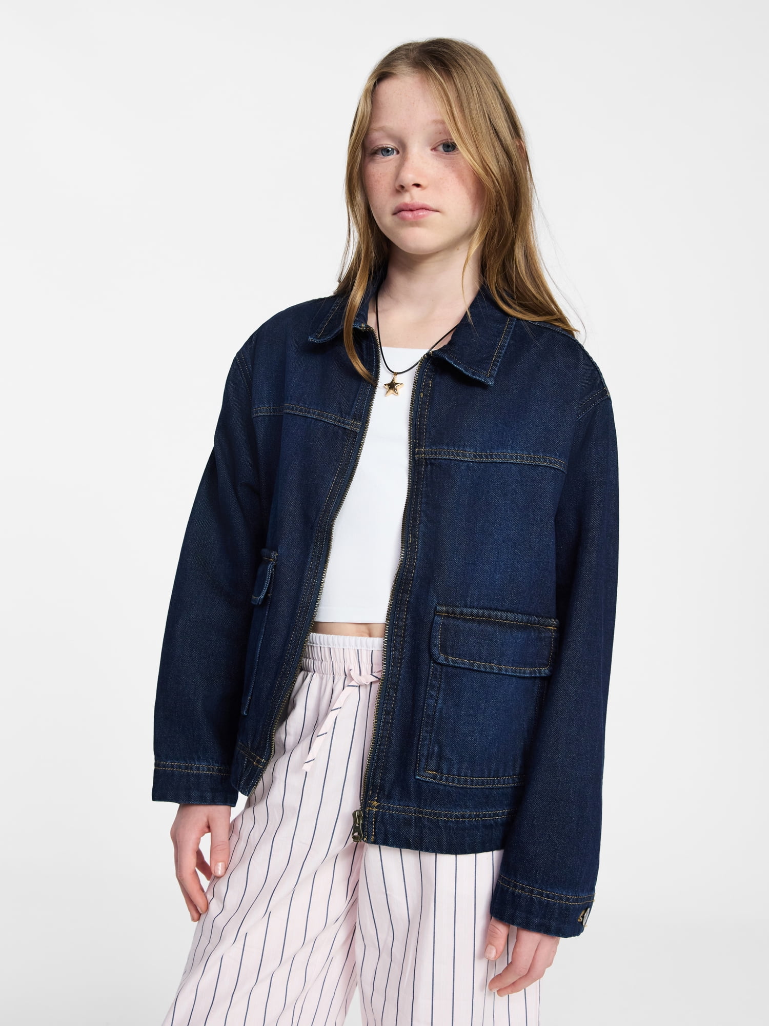 Weekend Academy Girls Dad Jacket, Sizes 4-18