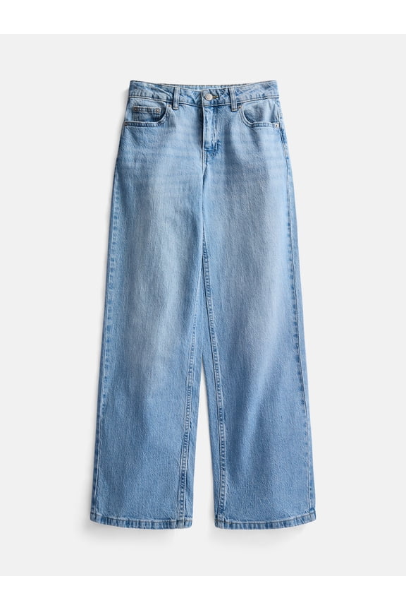 Girls Baggy Straight Pants, Sizes 4-18