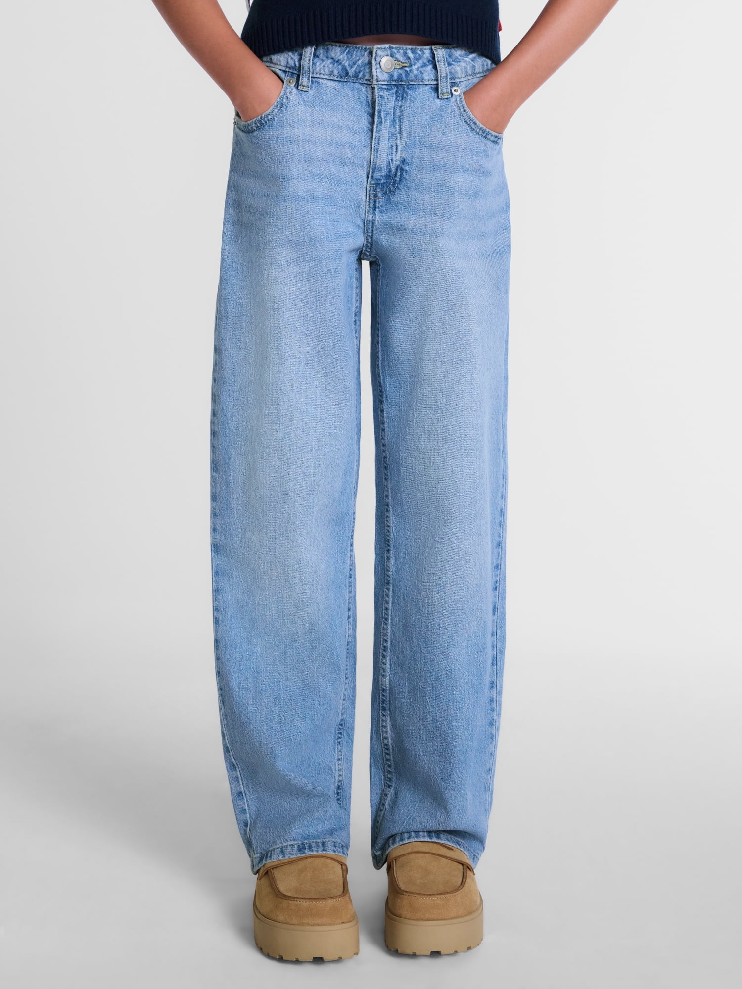 Girls Baggy Straight Pant, Sizes 4-18